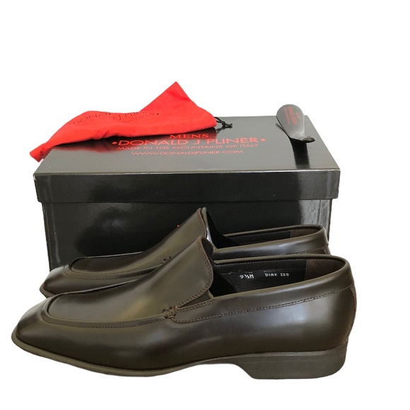 NEW Donald J Pliner Brown Loafers main image 4